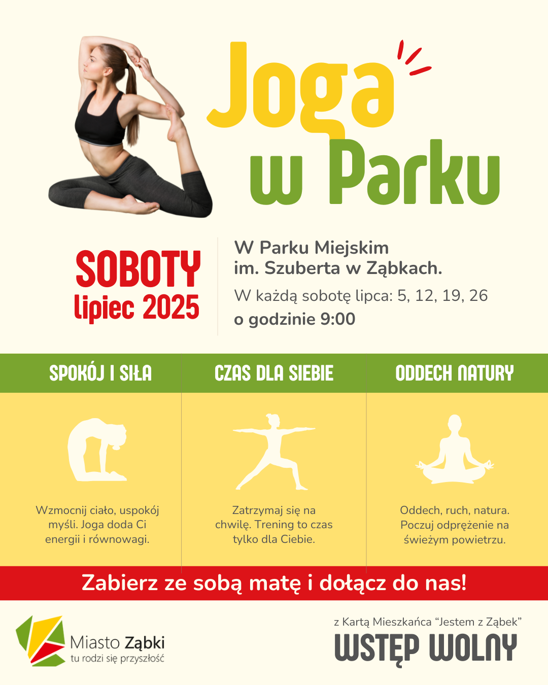 zdjecie na stronie o tytule: Joga w Parku Szuberta!