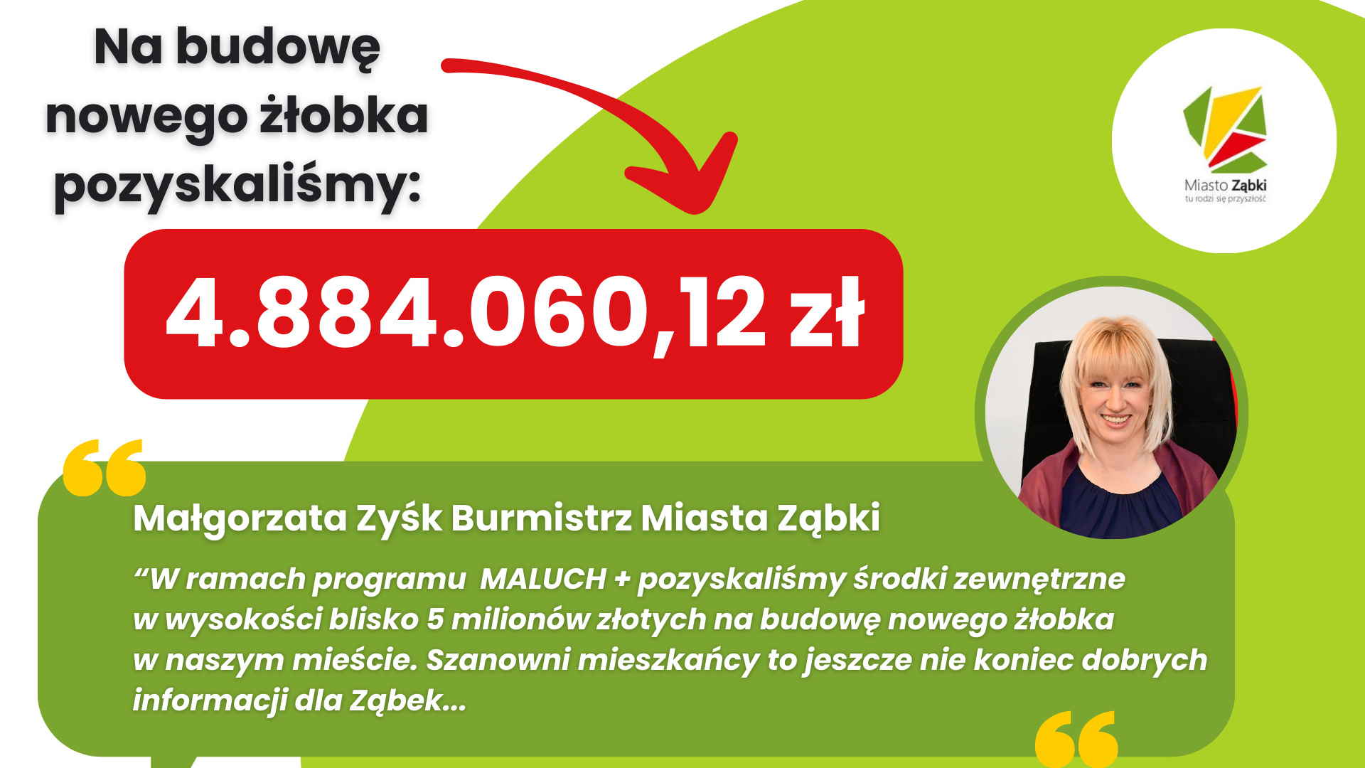 zdjecie na stronie o tytule: Będzie miejski żłobek w Ząbkach!