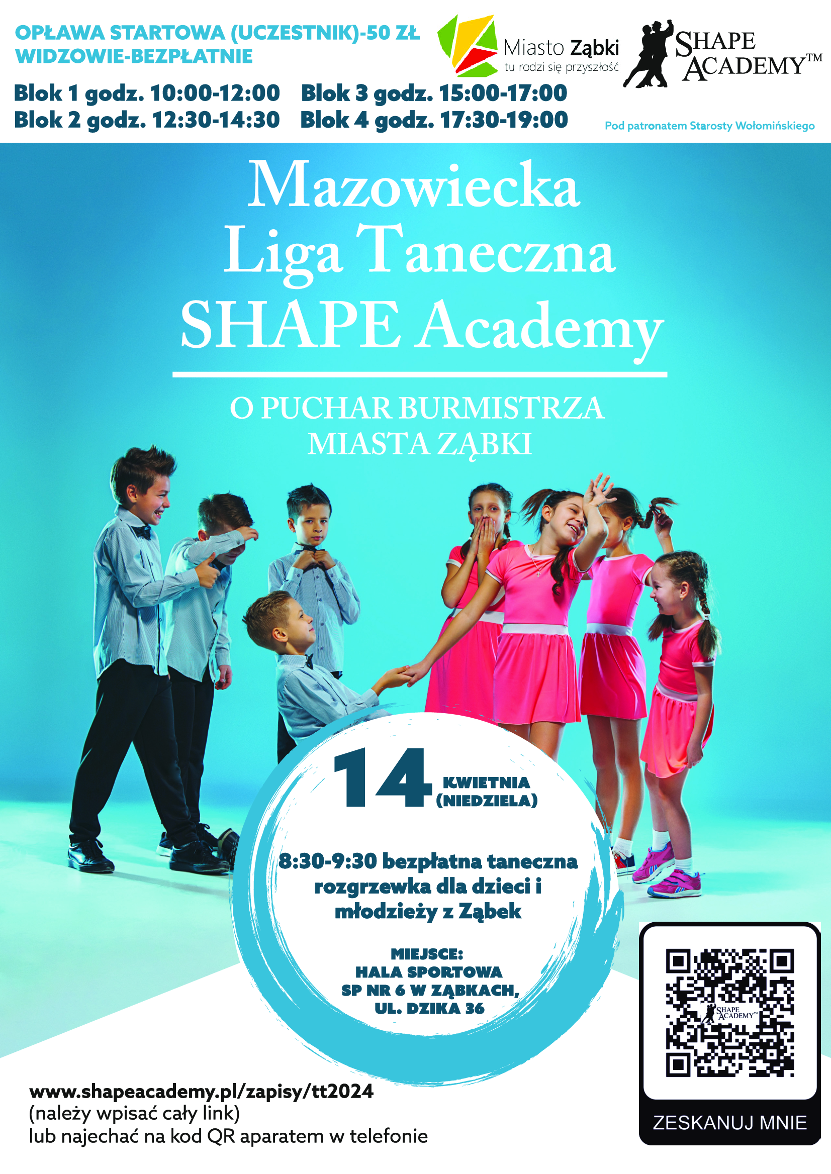 zdjecie na stronie o tytule: Mazowiecka Liga taneczna w niedzielę 14 kwietnia!