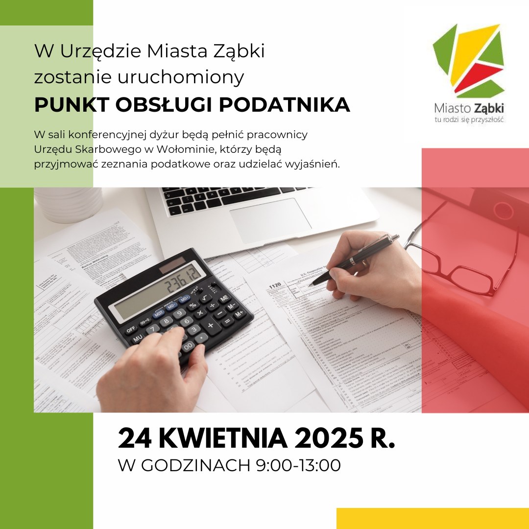 zdjecie na stronie o tytule: Punkt obsługi podatnik w Urzędzie Miasta Ząbki