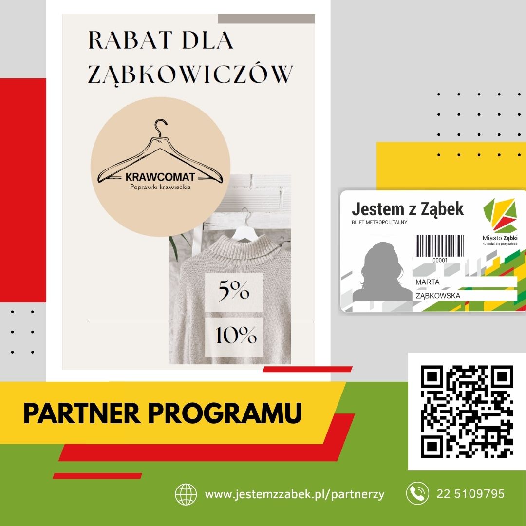 zdjecie na stronie o tytule: Oferta Krawcomatu dla posiadaczy Karty Mieszkańca