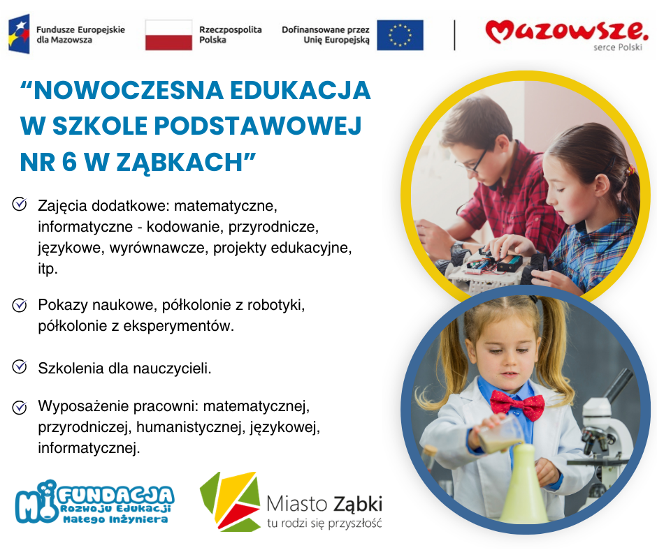 zdjecie na stronie o tytule: Rozwój kompetencji kluczowych oraz umiejętności logicznego myślenia w SP 6