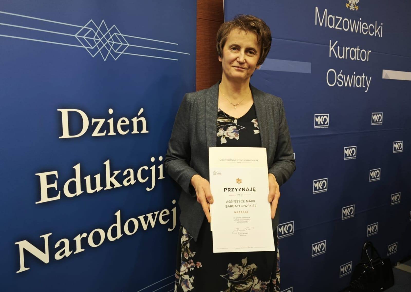 zdjecie na stronie o tytule: Nagroda Ministra Edukacji za wybitne osiągnięcia w pracy dydaktycznej i wychowawczej