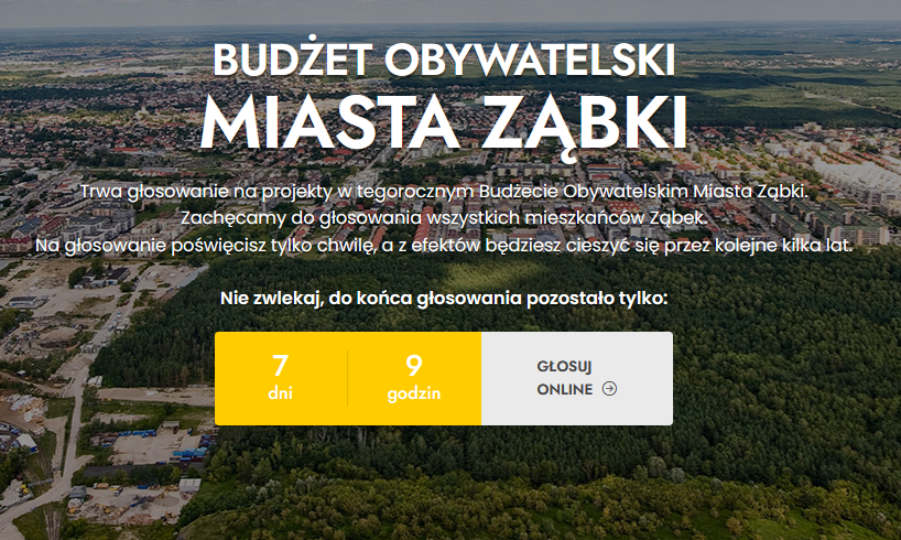 zdjecie na stronie o tytule: Tylko 7 dni do końca głosowania na Budżet Obywatelski Ząbek