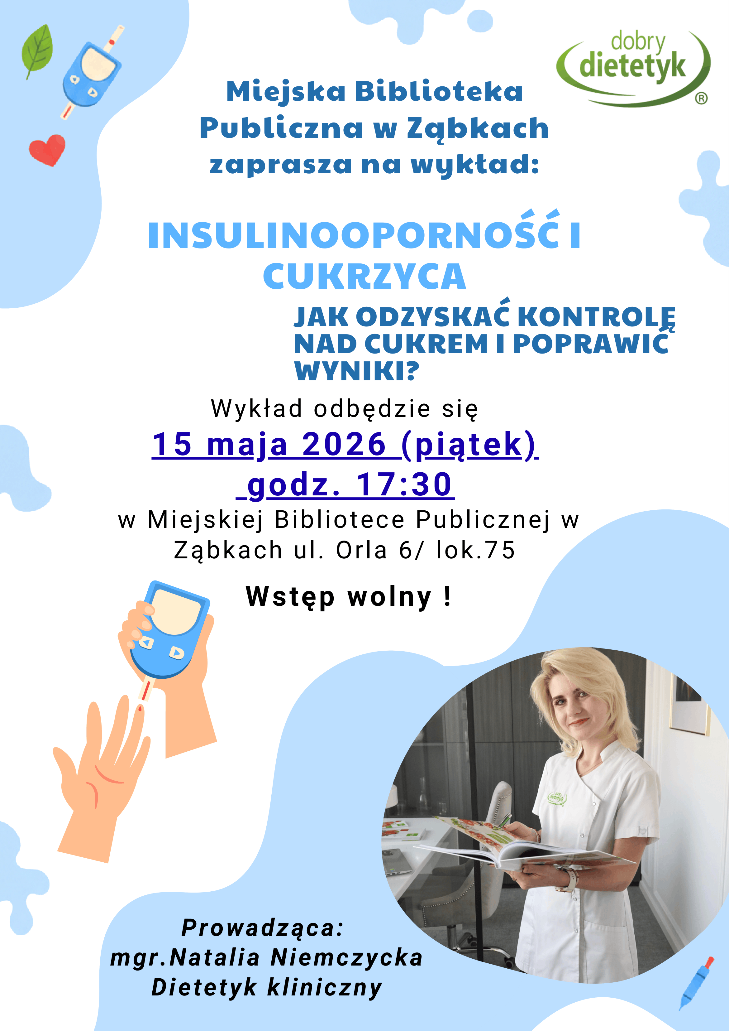 zdjecie na stronie o tytule: Insulinooporność i cukrzyca - zapraszamy na spotkanie z dietetykiem klinicznym