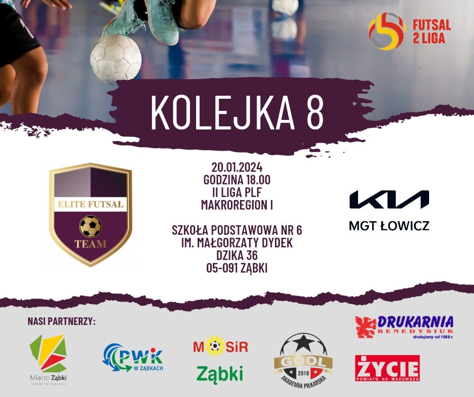 zdjecie na stronie o tytule: Futsal przy ul. Dzikiej już w sobotę 20 stycznia! Zapraszamy na mecz
