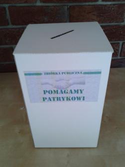 obraz-1 na stronie o tytule: Zaczęliśmy zbiórkę! &quot; POMAGAMY PATRYKOWI