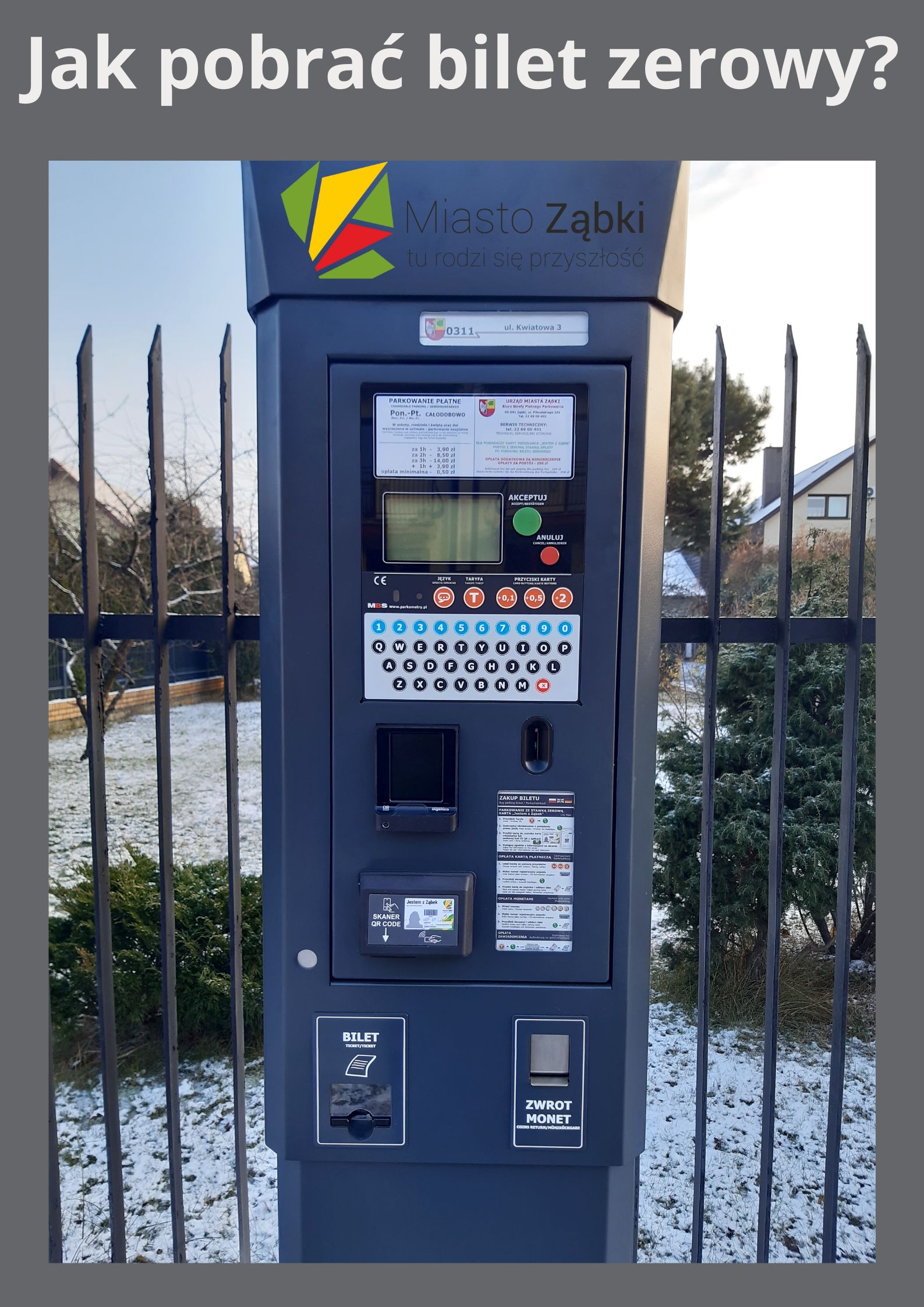 zdjecie na stronie o tytule: Jak pobrać bilet zerowy z parkometru? Krótki poradnik
