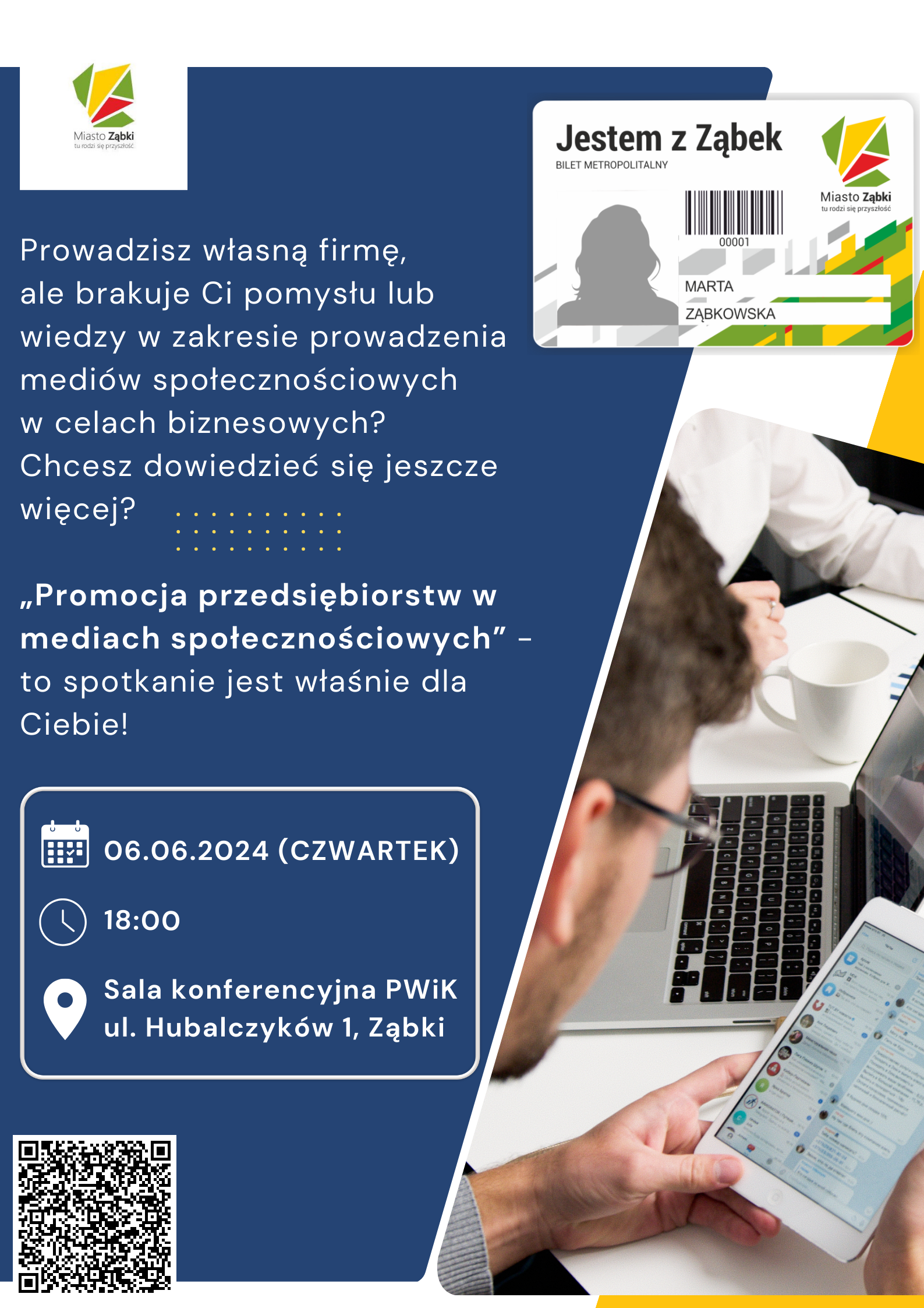 zdjecie na stronie o tytule: Spotkanie „Promocja przedsiębiorstw w mediach społecznościowych”