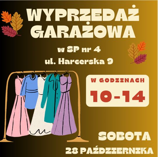 zdjecie na stronie o tytule: Wyprzedaż garażowa już 28 października. Zapraszamy!