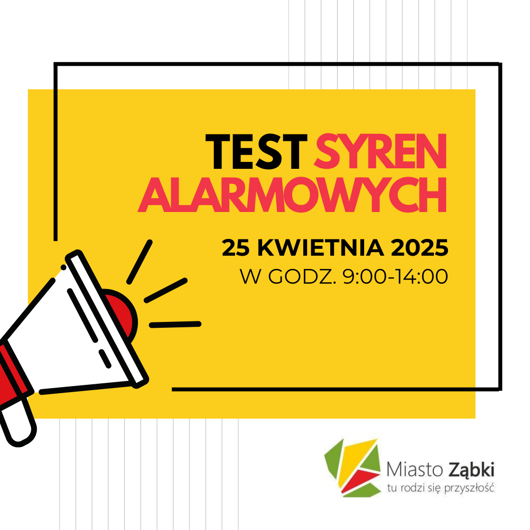 zdjecie na stronie o tytule: Test systemu wczesnego ostrzegania SWO (syreny alarmowe) - 25 kwietnia 2025 w godz. 9:00-14:00