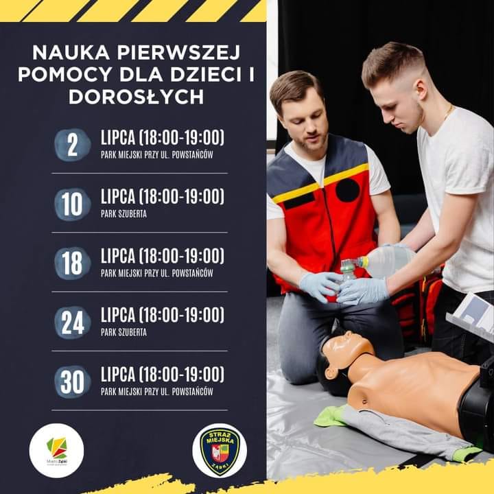 zdjecie na stronie o tytule: Kursy pierwszej pomocy w dniach 18,24 i 30 lipca
