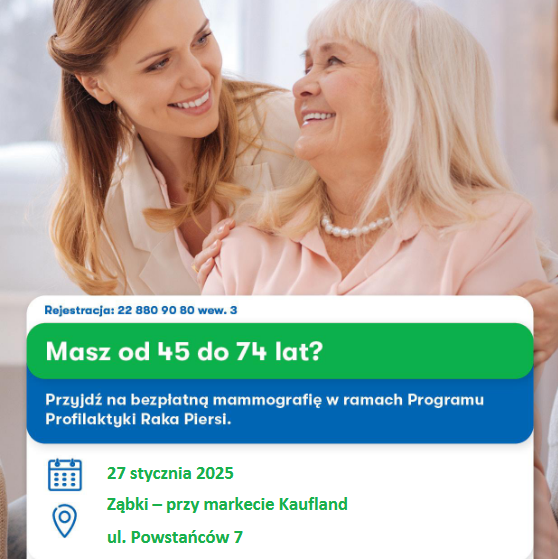 zdjecie na stronie o tytule: Bezpłatne badania mammograficzne w ramach Programu Profilaktyki Raka Piersi finansowanego przez NFZ