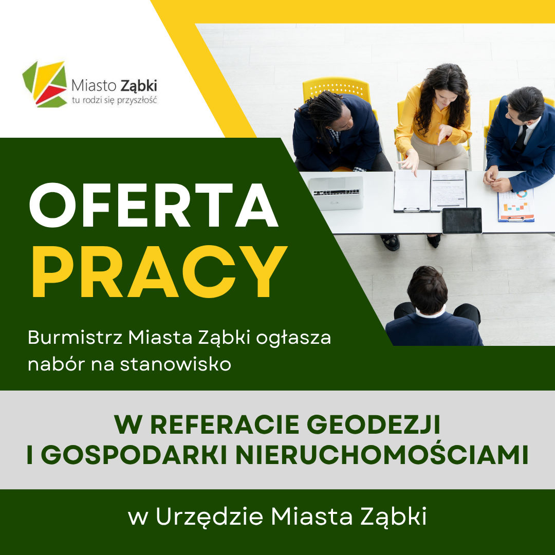 zdjecie na stronie o tytule: Praca szuka człowieka! Stanowisko w Referacie Geodezji i Gospodarki Nieruchomościami