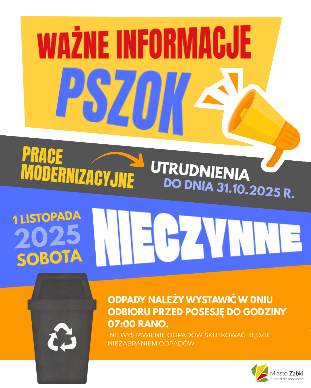 zdjecie na stronie o tytule: Ważne informacje od Biura Gospodarki Odpadami!