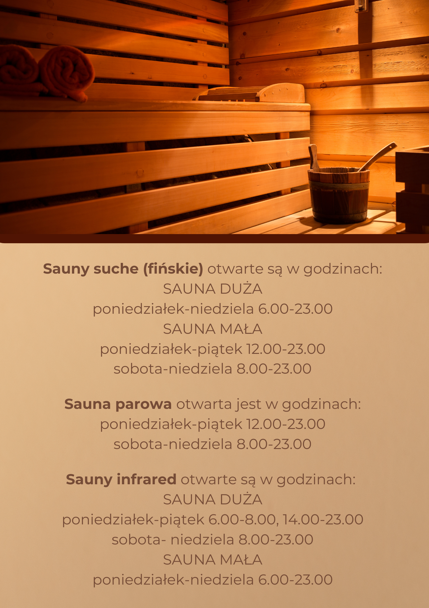 zdjecie na stronie o tytule: Nowa sauna w Miejskim Centrum Sportu!
