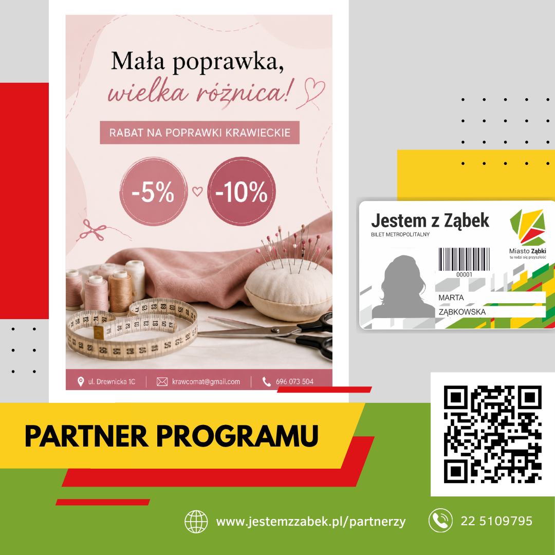 zdjecie na stronie o tytule: Oferta Krawcomatu dla posiadaczy Karty Mieszkańca