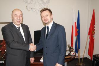 obraz-1 na stronie o tytule: Ambasador Gruzji z wizytą w Ząbkach