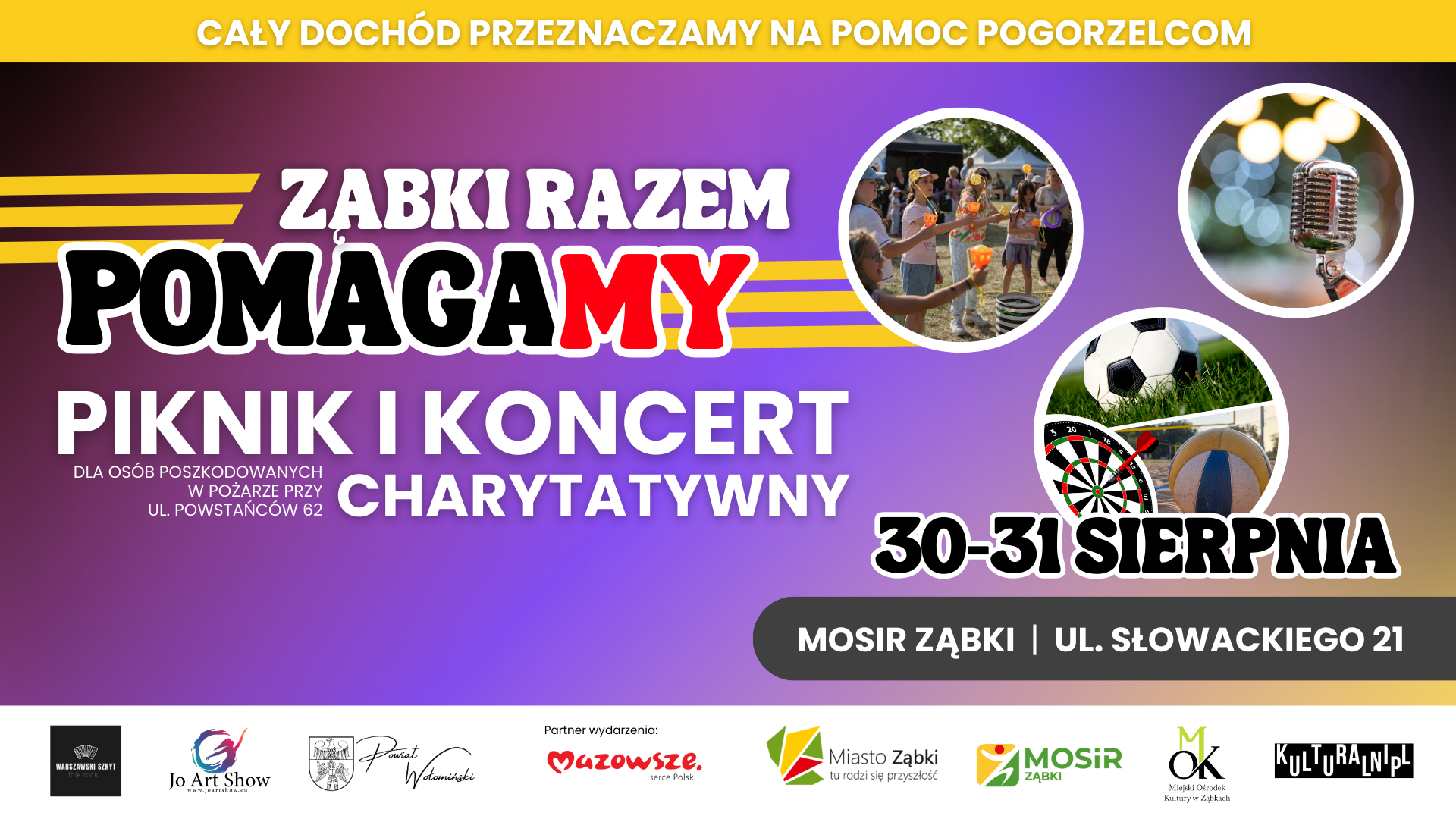 zdjecie na stronie o tytule: Już niedługo kolejny PIKNIK I KONCERT CHARYTATYWNY Ząbki Razem PomagaMy!