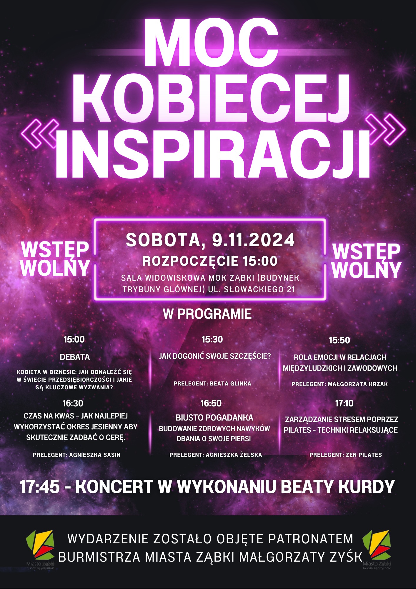 zdjecie na stronie o tytule: MOC KOBIECEJ INSPIRACJI już 9 listopada w sali widowiskowej MOK!