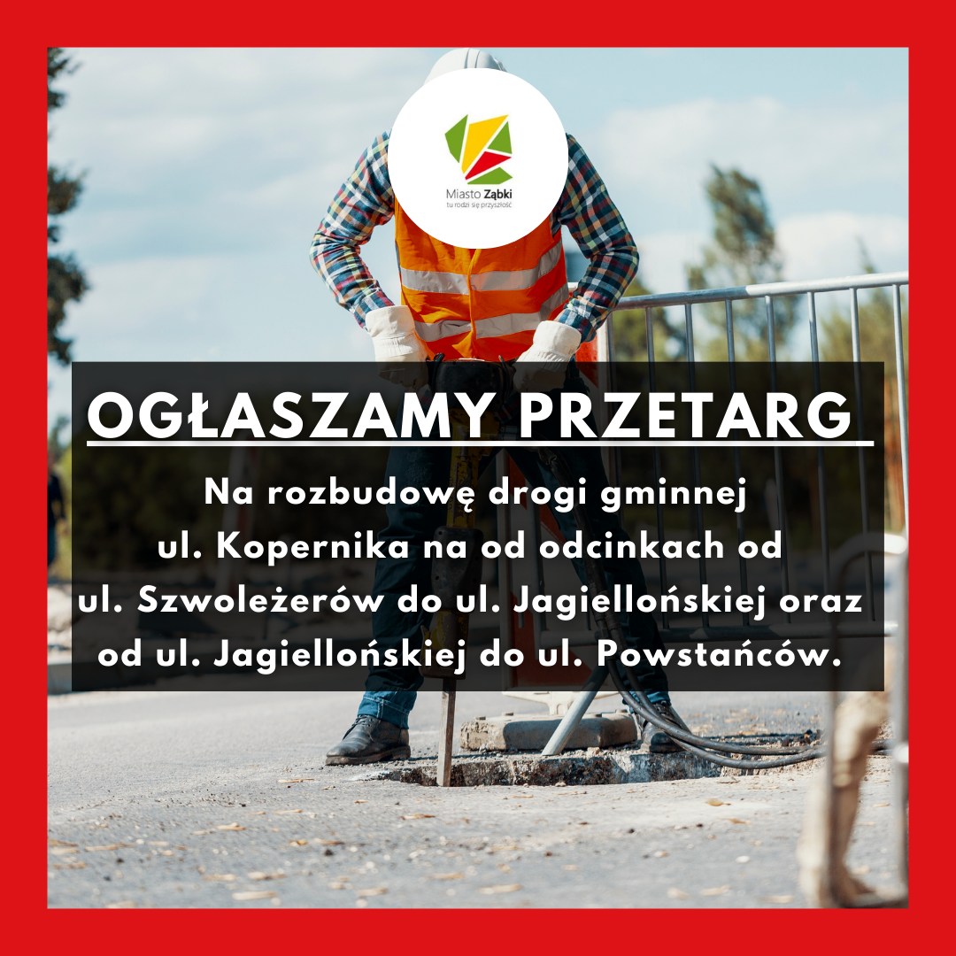 zdjecie na stronie o tytule: Przetarg na budowę ul. Kopernika w Ząbkach ogłoszony!