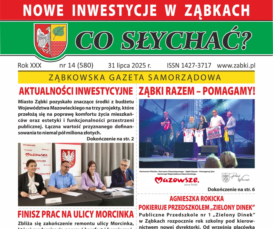 zdjecie na stronie o tytule: Nowy numer ząbkowskiej gazety "Co słychać?" jest już dostępny