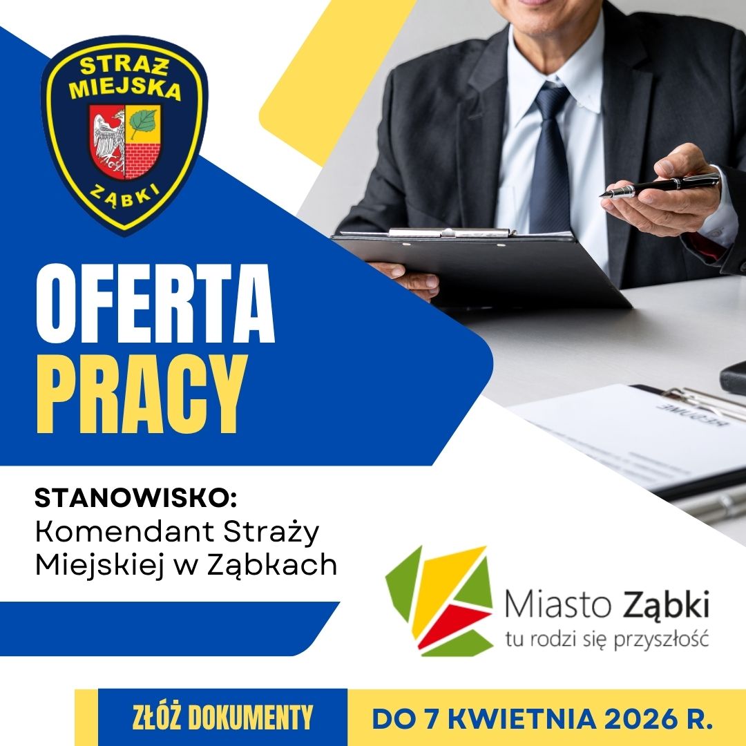 zdjecie na stronie o tytule: Nabór na stanowisko: Komendant Straży Miejskiej w Ząbkach