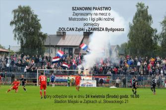 obraz-1 na stronie o tytule: Zaprosznie na mecz Dolcan Ząbki vs. Zawisza Bydgoszcz