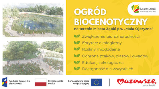 zdjecie na stronie o tytule: Miasto Ząbki otrzyma blisko 3,5 miliona złotych dofinansowania budowę parku „Mała Ojczyzna”