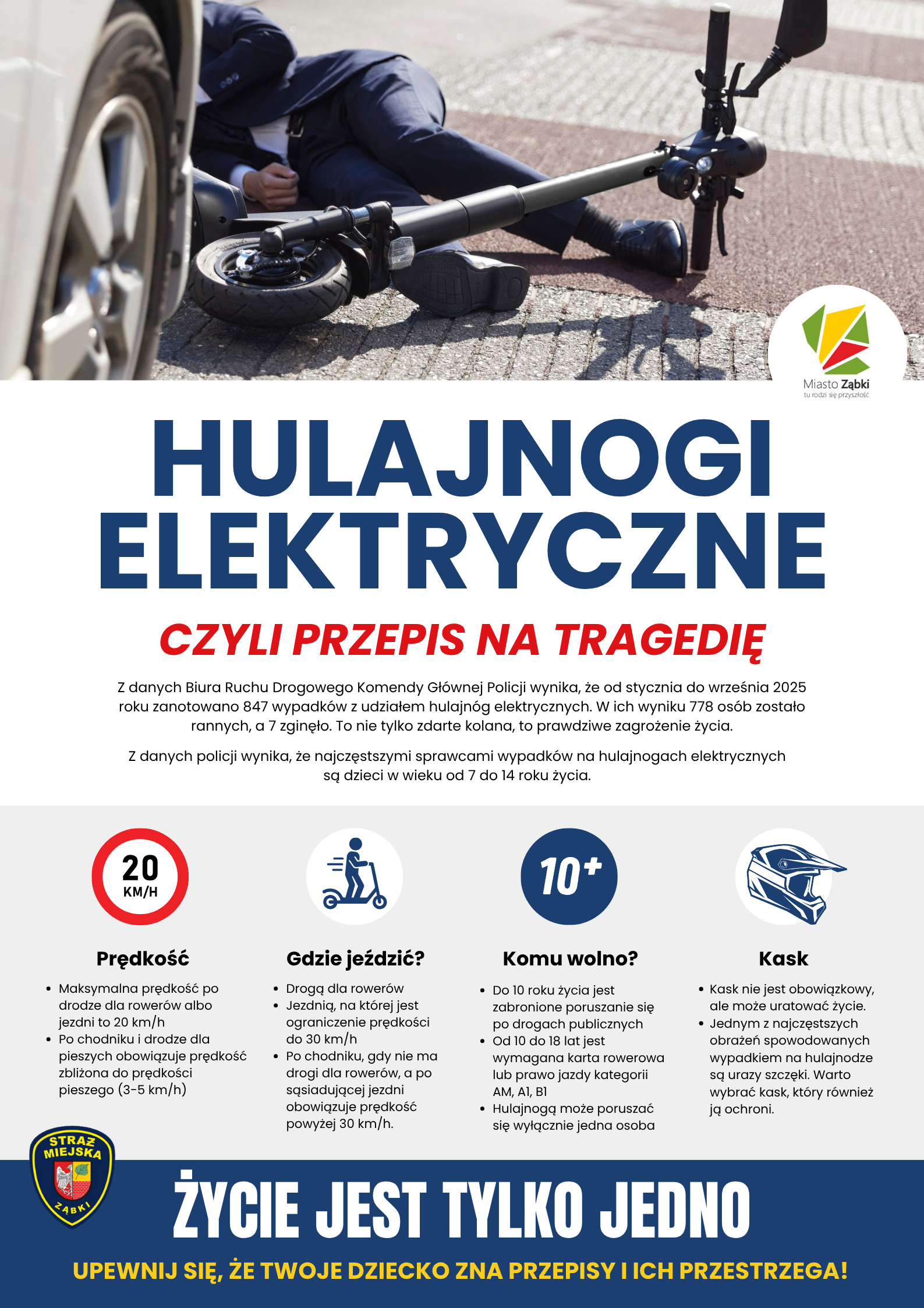 zdjecie na stronie o tytule: Twoje dziecko jeździ hulajnogą elektryczną?