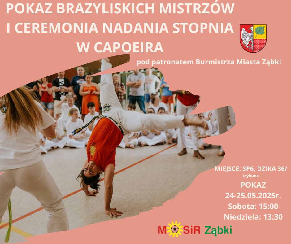 zdjecie na stronie o tytule: Pokaz Brazylijskich Mistrzów oraz ceremonia nadania stopnia w Capoeira