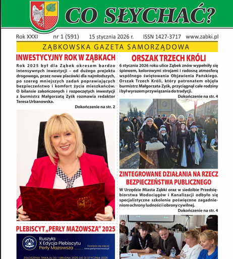 zdjecie na stronie o tytule: Zapraszamy do zapoznania się z najnowszym wydaniem Co słychać? nr 1/2026