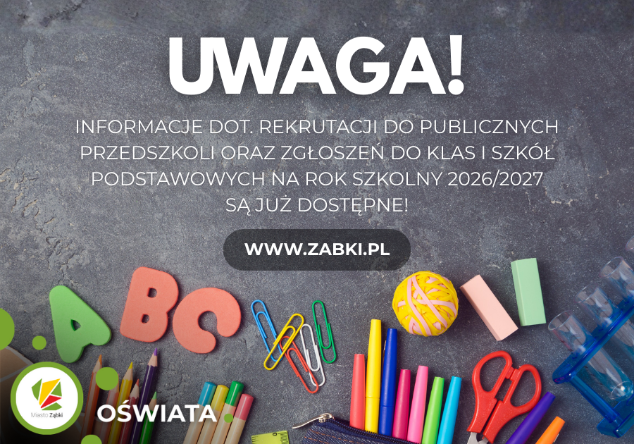 zdjecie na stronie o tytule: Rekrutacja do przedszkoli publicznych i zgłoszenia do klas I Szkół Podstawowychna rok szkolny 2026/2027