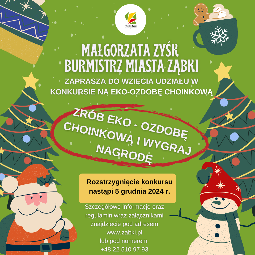 zdjecie na stronie o tytule: Weź udział w konkursie na EKO-OZDOBĘ CHOINKOWĄ 2024!