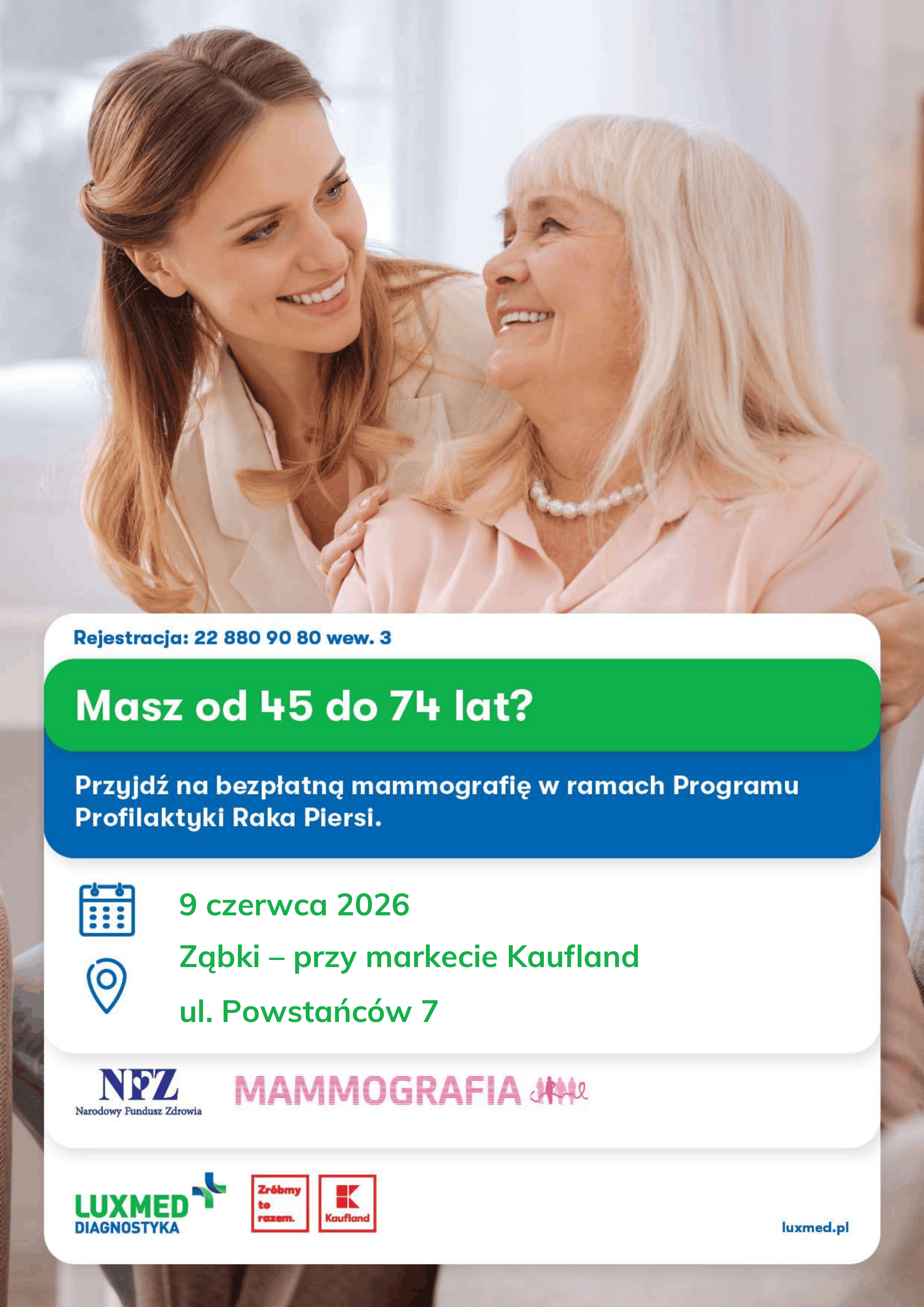 zdjecie na stronie o tytule: Bezpłatne badania mammograficzne