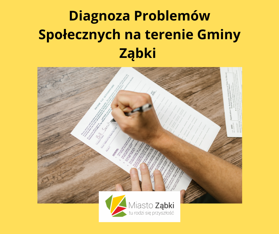 zdjecie na stronie o tytule: Diagnoza Problemów Społecznych na terenie Gminy Ząbki - kwestionariusz ankiety internetowej.