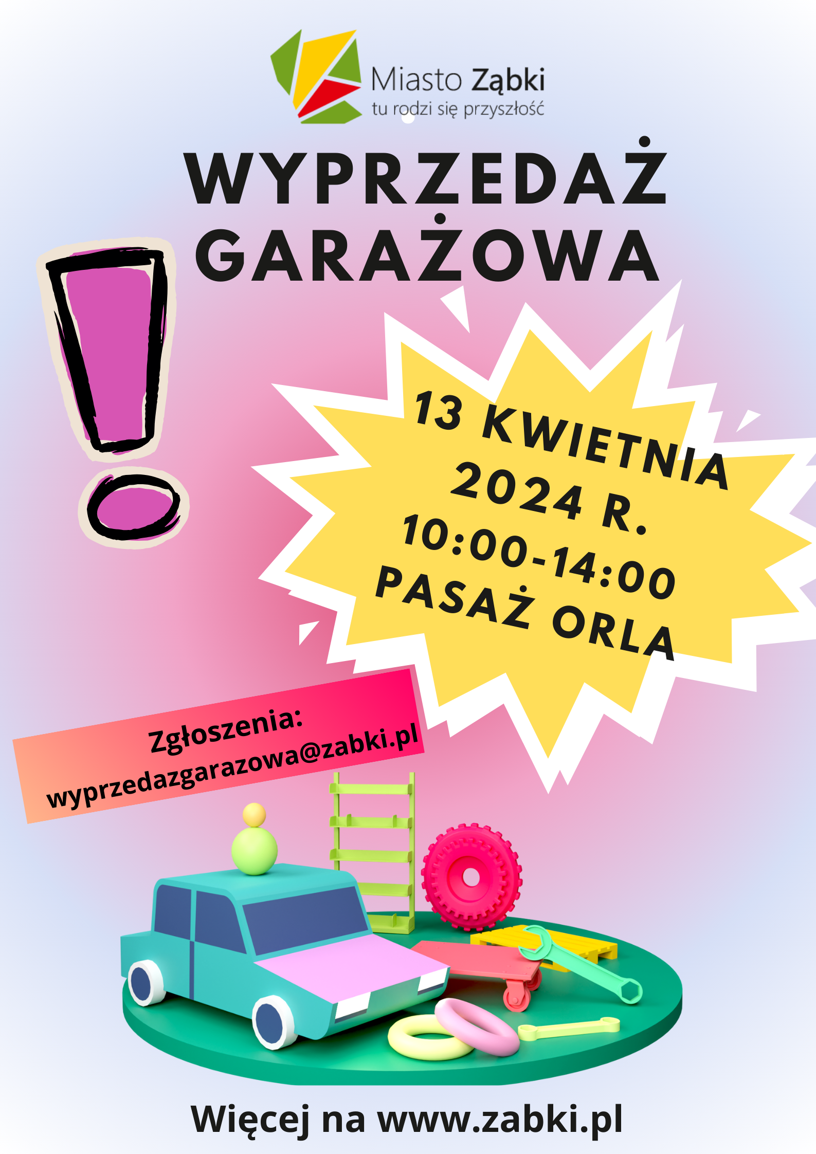 zdjecie na stronie o tytule: Już 13 kwietnia Wyprzedaż garażowa w Ząbkach!