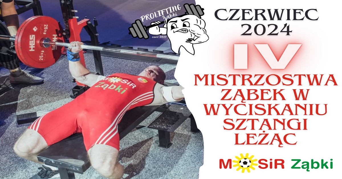 zdjecie na stronie o tytule: Mistrzostwa Ząbek w wyciskaniu sztangi już 16 czerwca!