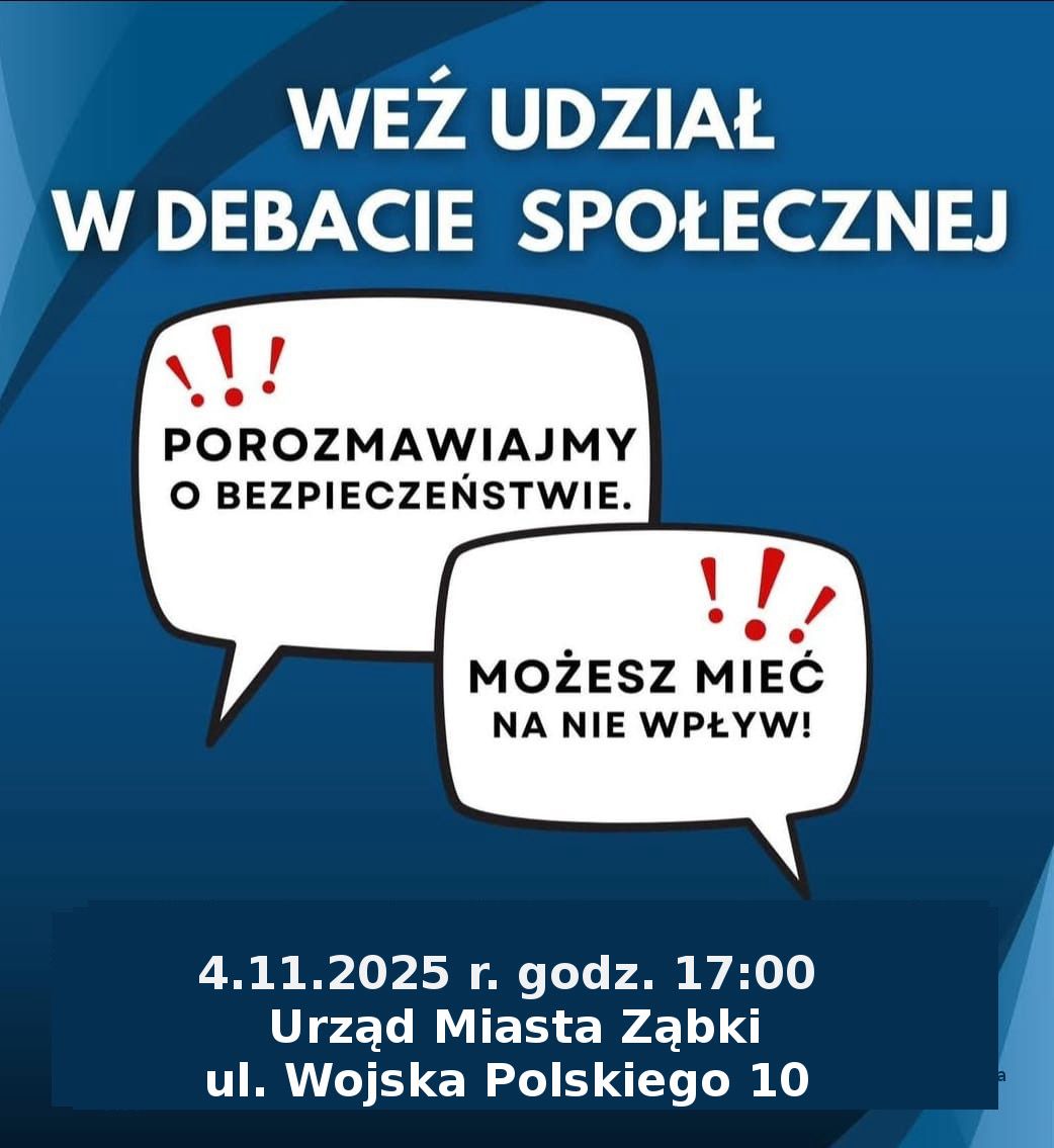 zdjecie na stronie o tytule: Debata społeczna na temat bezpieczeństwa mieszkańców Ząbek