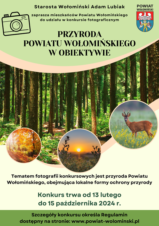 zdjecie na stronie o tytule: Trwa powiatowy konkurs fotograficzny &quot;Przyroda w obiektywie&quot;!