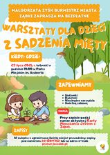 zdjecie na stronie o tytule: Warsztaty z sadzenia mięty 23 lipca w Parku Szubereta
