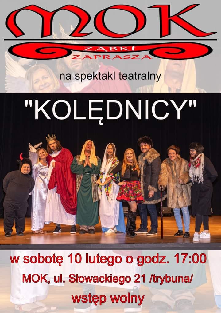 zdjecie na stronie o tytule: MOK Ząbki zaprasza na przedstawienie w sobotę, 10 lutego o godz. 17:00
