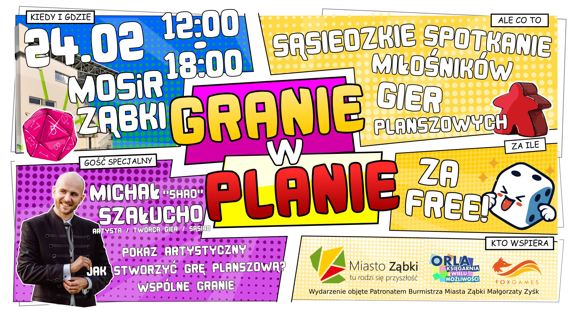 zdjecie na stronie o tytule: Spotkanie Miłośników Gier Planszowych już w sobotę 24 lutego!