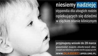obraz-1 na stronie o tytule: Program Pomocy Dzieciom - stypendia dla dzieci w ciężkim stanie klinicznym