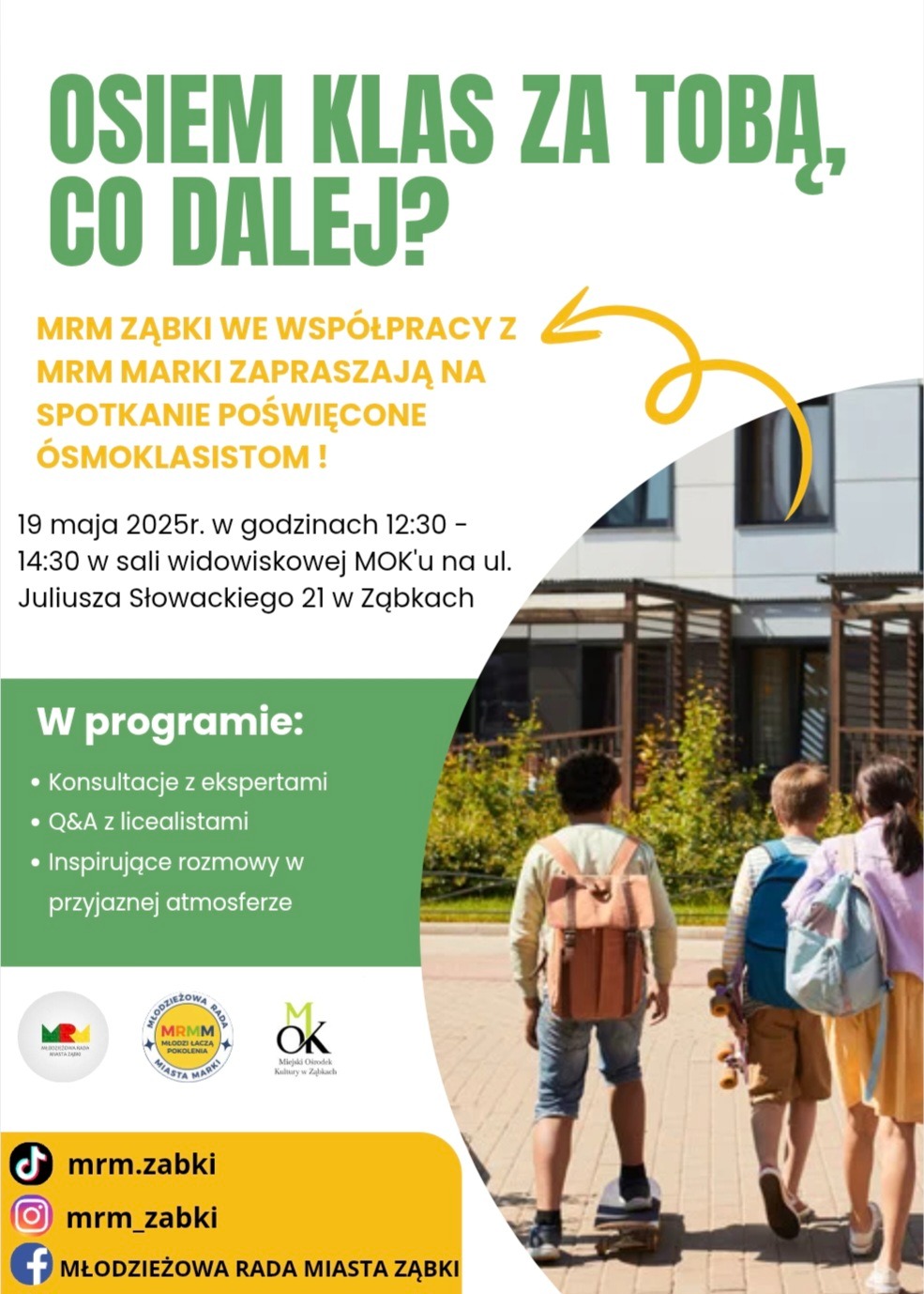 zdjecie na stronie o tytule: „Osiem klas za Tobą, co dalej?”