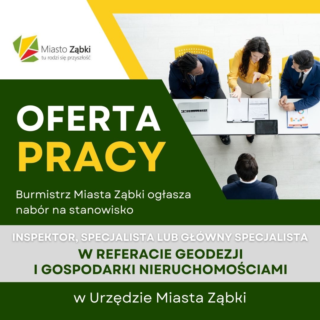 zdjecie na stronie o tytule: Oferta pracy w Urzędzie Miasta Ząbki