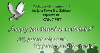 obraz-1 na stronie o tytule: Zaproszenie na koncert &quot;Święty Jan Paweł II i młodzież&quot;