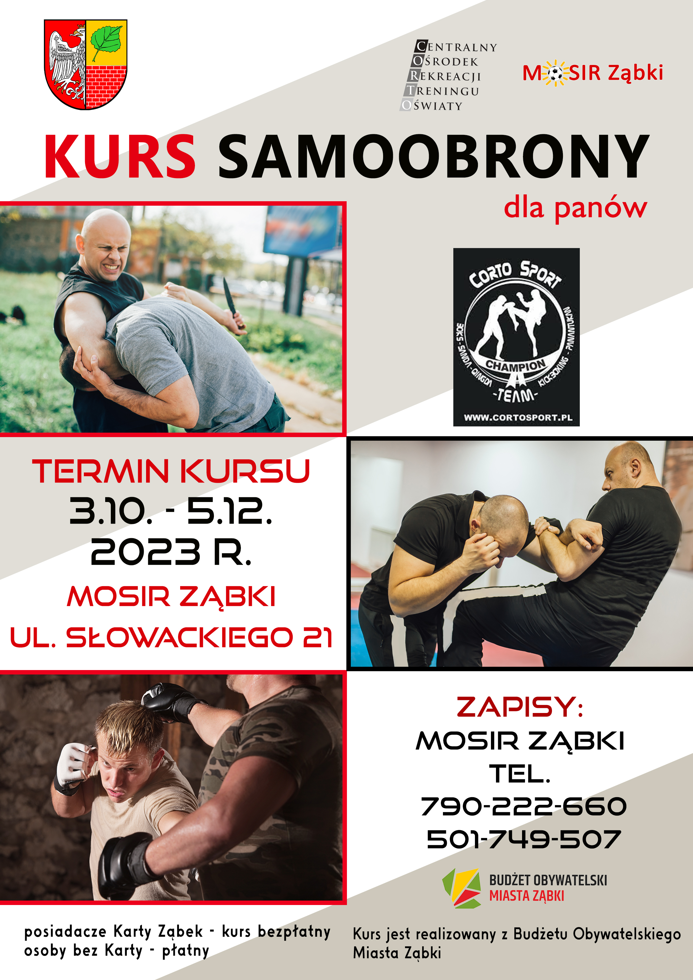 zdjecie na stronie o tytule: Kurs samoobrony dla mężczyzn rusza 3 października. Zapisy trwają.