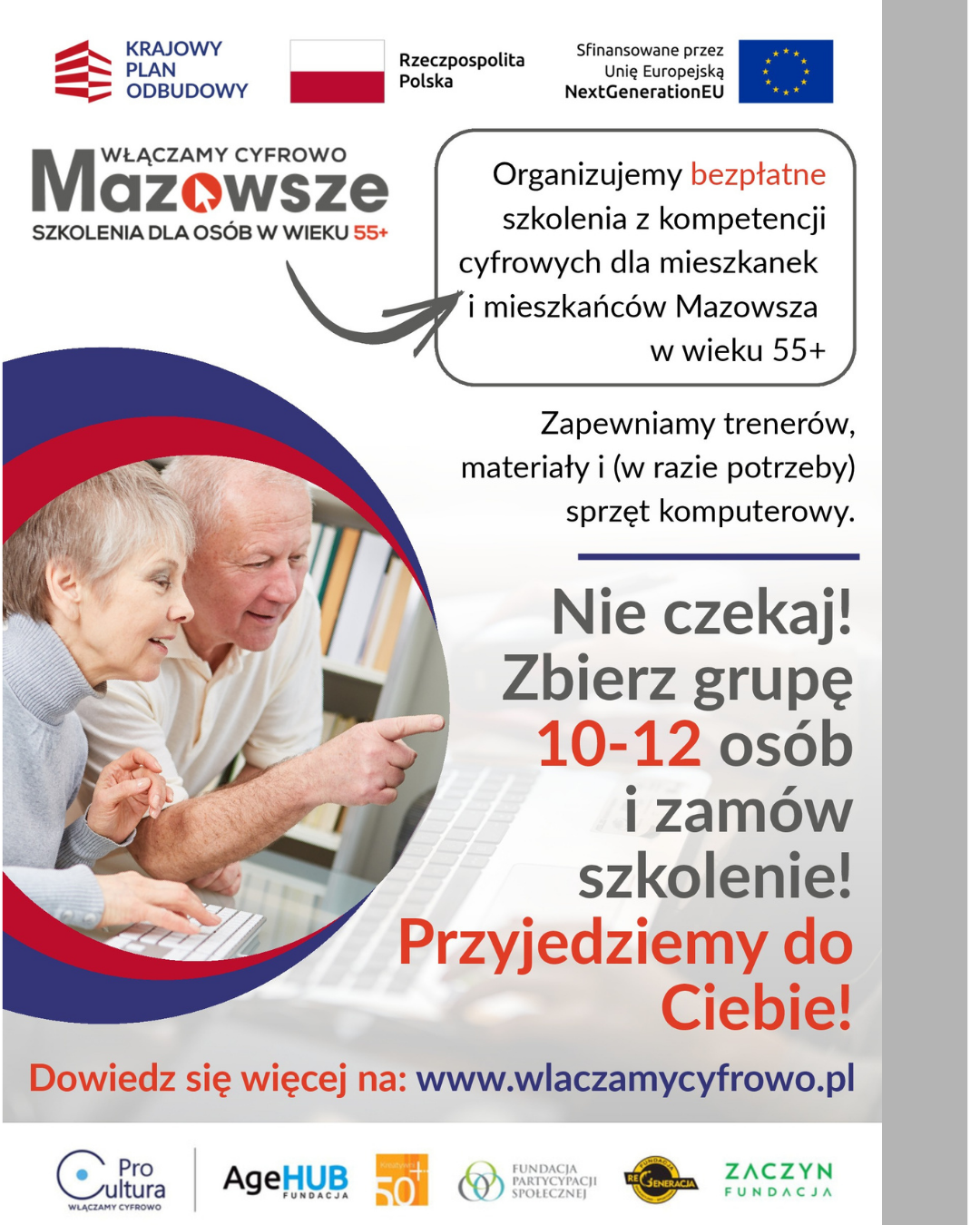 zdjecie na stronie o tytule: Masz 55 lat lub więcej i chcesz swobodniej poruszać się w świecie internetu?