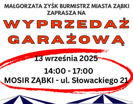zdjecie na stronie o tytule: Już 13 września wyprzedaż garażowa w Ząbkach
